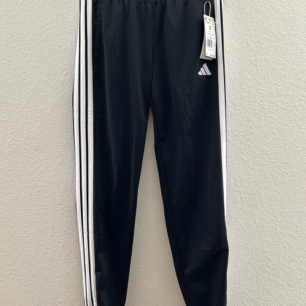 NWT adidas Women's Track Pants with White Stripes